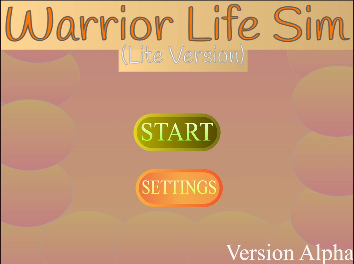 Warrior Life Sim (Lite Version) Alpha3 0.3.0